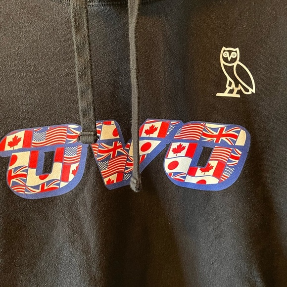 Mens OVO Flag Runner Pullover Hoodie Octobers Very Own - Picture 3 of 8